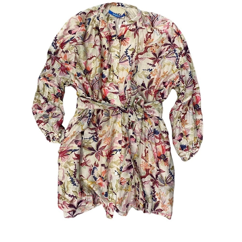 Chufy Pia Mini Shirt Dress Ava White S NWT